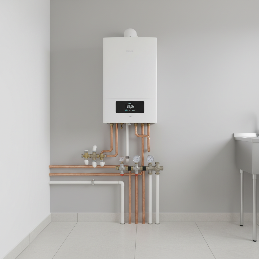 Modern boiler heating system